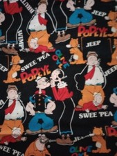 popeye olive oyl fun fabric scrap 11 x 8 inch 1pc new