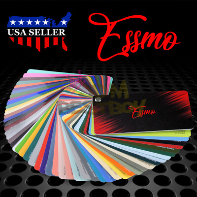 ESSMO 2022 Swatch Gloss Metallic PET Deck Book Auto Wrap Vinyl Wrapping Film