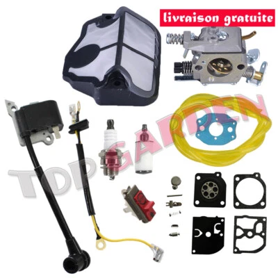 NEW Kit de bobine d'allumage de carburateur pour Husqvarna 136 137 141 142