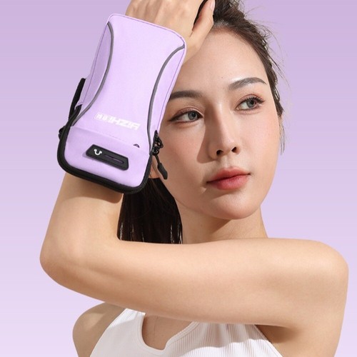 Reflective Running Phone Armband Adjustable Strap Cycling Phone Case Gym - Zdjęcie 4 z 18