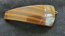 Vintage Barrettes - Brown "Wood Grain" Barrette - Made in France