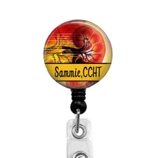 Kidney Certified Dialysis Technician CCHT ID Badge Reel Carabiner Lanyard 597