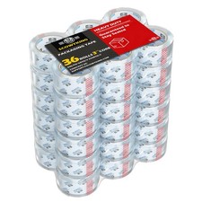 Scowyking Heavy Duty Packing Tape 36 Rolls 2448Y Clear 2.7 Mil 2" Shipping