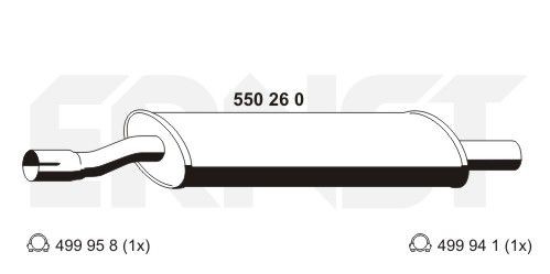 Ernst MittelschalldäMpfer 550260-image