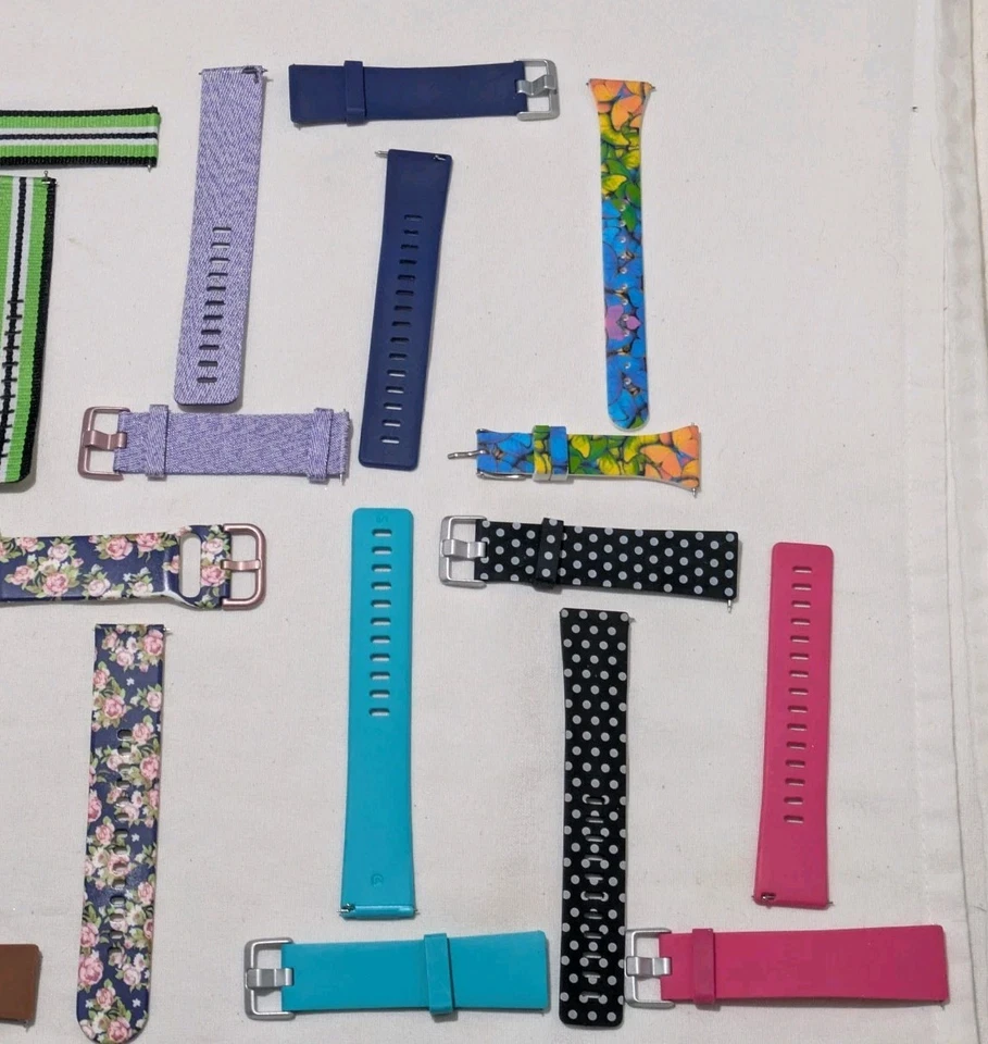 Комплект из 14 многоцветных силиконовых ремешков для часов Fitbit Versa 2 LG A - Изображение 4 из 4