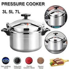 Pressure Cooker 3L 5L 7L Stainless Steel Pot For Gas Induction Cooktop Kitchen