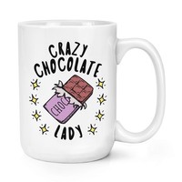 VerrüCkte Schokolade Damen Stars 426Ml GroßE Tasse Chocoholic Lustiger Witz Food
