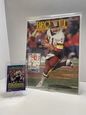 Mark Rypien Redskins Beckett Magazine + 1 Card Fan Gift Display Bundle