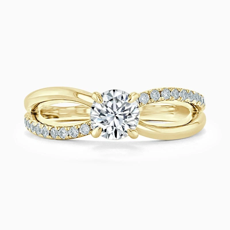 1.80 Ct Round Cut Lab Created Diamond Anniversary Ring 14k Yellow Gold Size 7 - Image 3 of 4