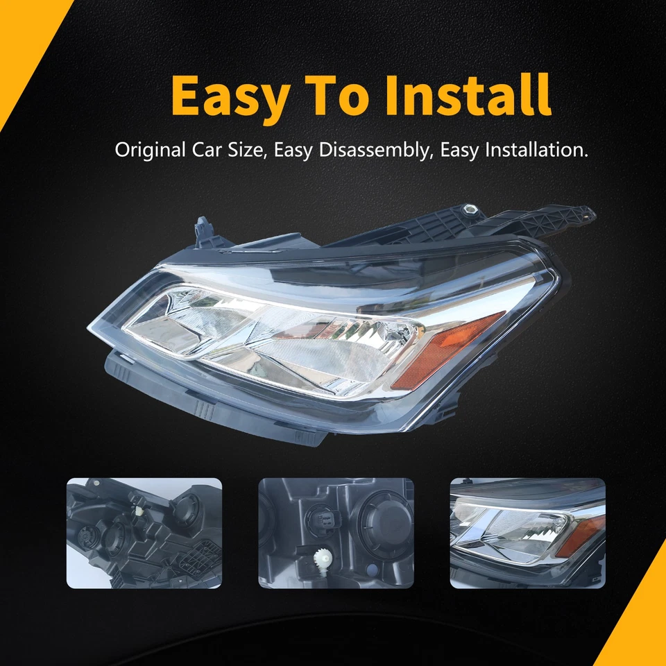 Headlight Assembly For Chevy Traverse 2013-2017 Headlamp Passenger Side Halogen - Image 3 of 4