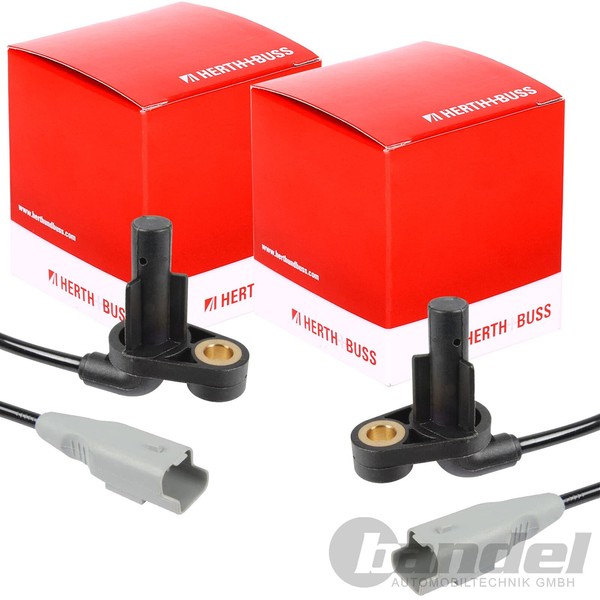 2X Herth+Buss ABS-SENSOR Raddrehzahl Vorne Passend FüR CitroËN Berlingo Peugeot-image