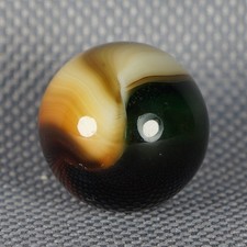 Vintage Marble: NM 11/16 Master Made Green Sunburst -One Killer Old Mib