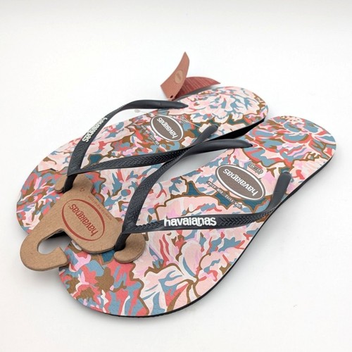 Havaianas Slim Petals Women's Floral Flip Flop Thong Sandal Size US11/12 EU43/44