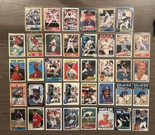 Grade-Worthy 1980s Topps Hall Of Fame Baseball Card Lot | NM-MINT Sharp 38 Cards