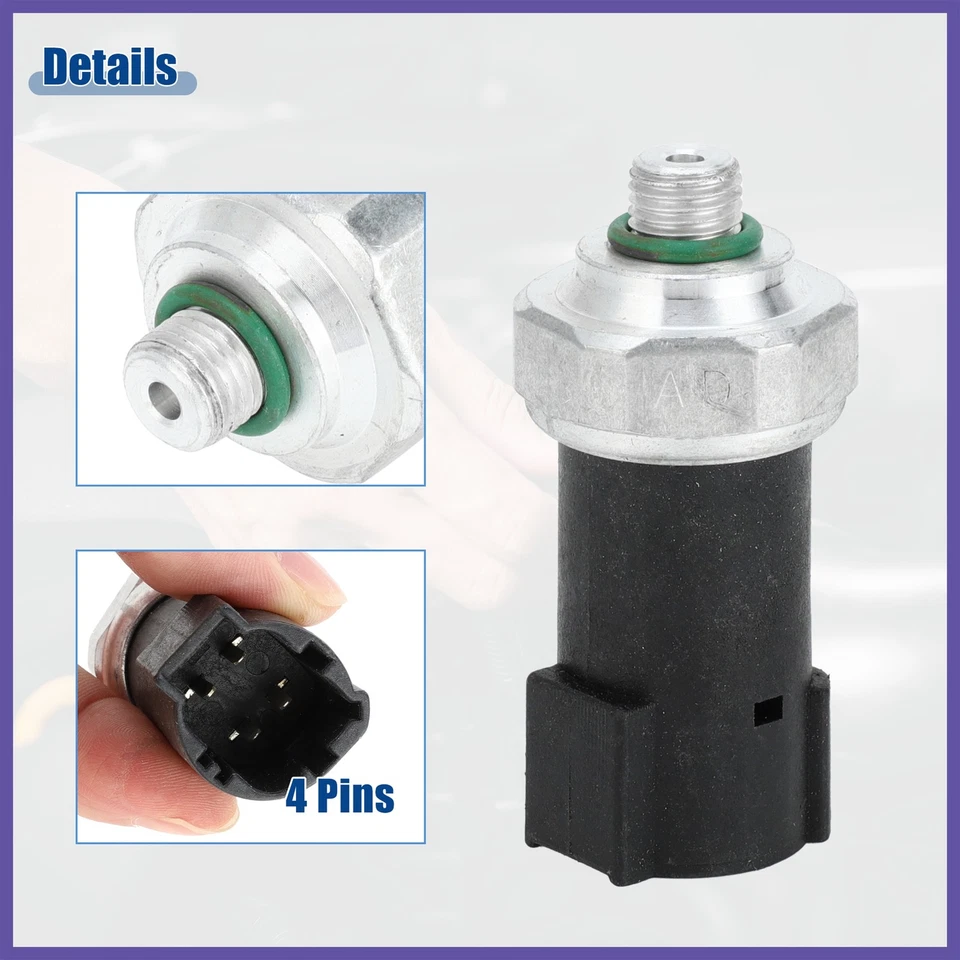 Air Conditioner Pressure Sensors Switch Clutch Cycle Sensor fit for Nissan 240SX - Image 4 of 4