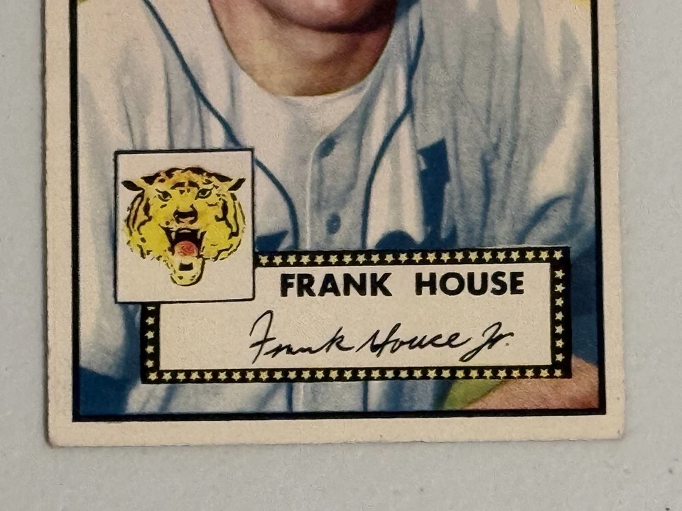 1952 Topps Baseball Frank House #146 Yellow Tiger Variation Detroit Tigers - Image 3 of 4