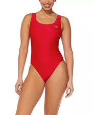 Reebok Women's One Piece Swimsuit with Scoop Back Large