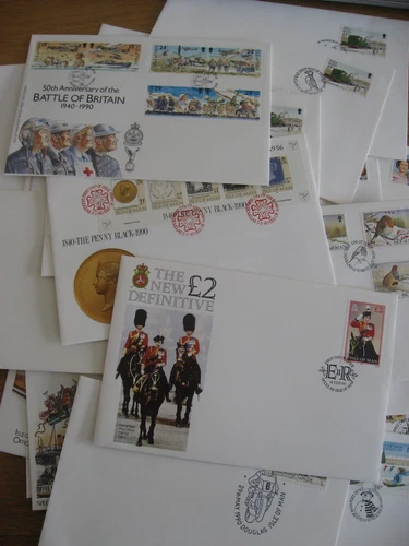 {3} Isle Of Man FDC 1979/93 X 37 ValuesTo £2.. Clean Lot