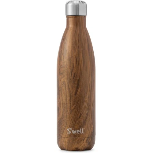 Swell 16.9oz Teakwood Triple Layer Insulated Stainless Steel Water Bottle