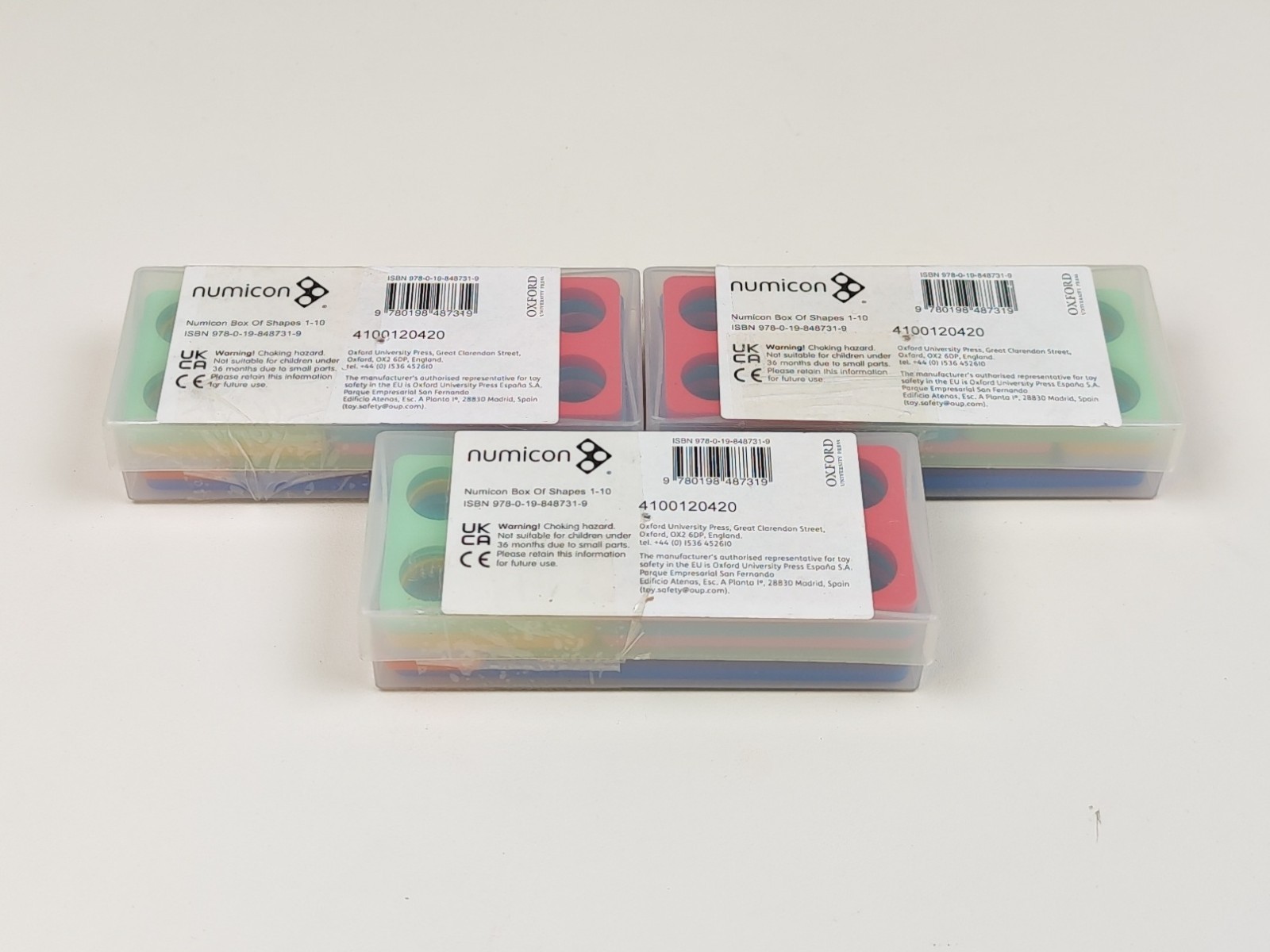 X3 Numicon: Box of Numicon Shapes 1-10