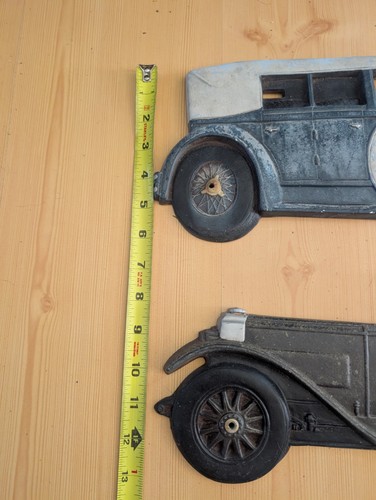 Set 2 targhe vintage Whitehall 1973 auto antiche metallo fuso decorazione da appendere a parete - Foto 15 di 16