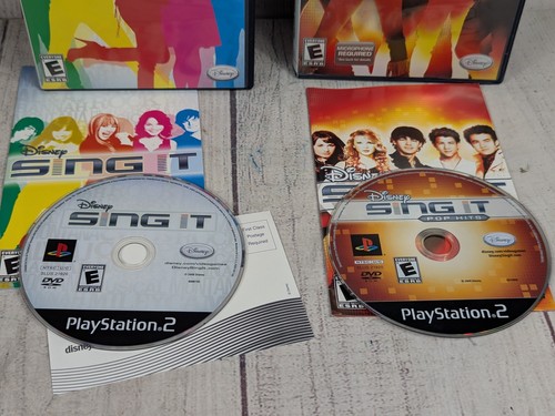 PACK DE 2 - Sing It - Disney + Pop Hits (PlayStation 2 PS2) CIB Completo - PROBADO - Imagen 6 de 7