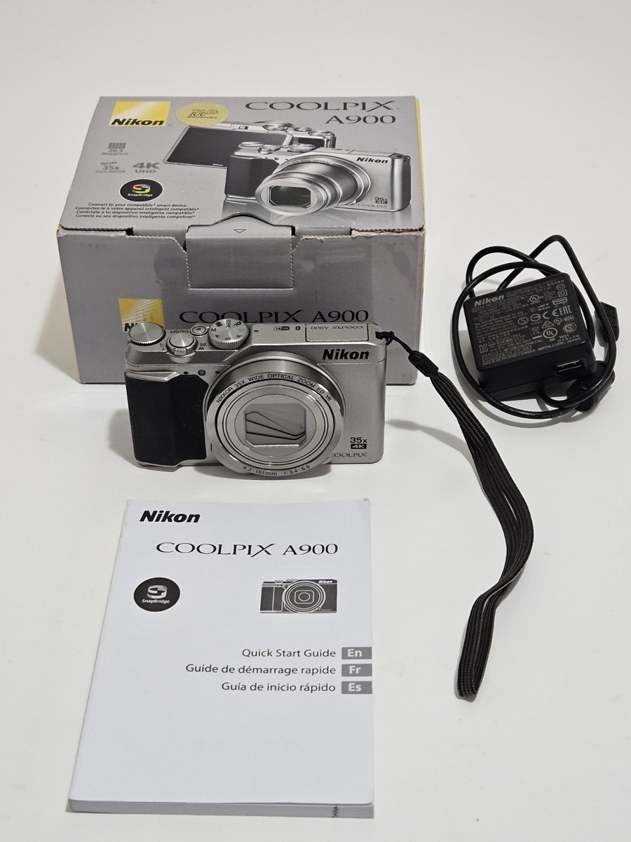 Nikon COOLPIX A900 20.0 MP Digital Camera - Silver for sale