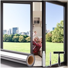 Coavas Privacy Window Film Reflective Mirror UV Blocking Anti-Glare 17.5x1