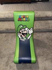 Super Mario Luigi X Rocker Gaming Chair Foldable Floor Rocker Rare Nintendo