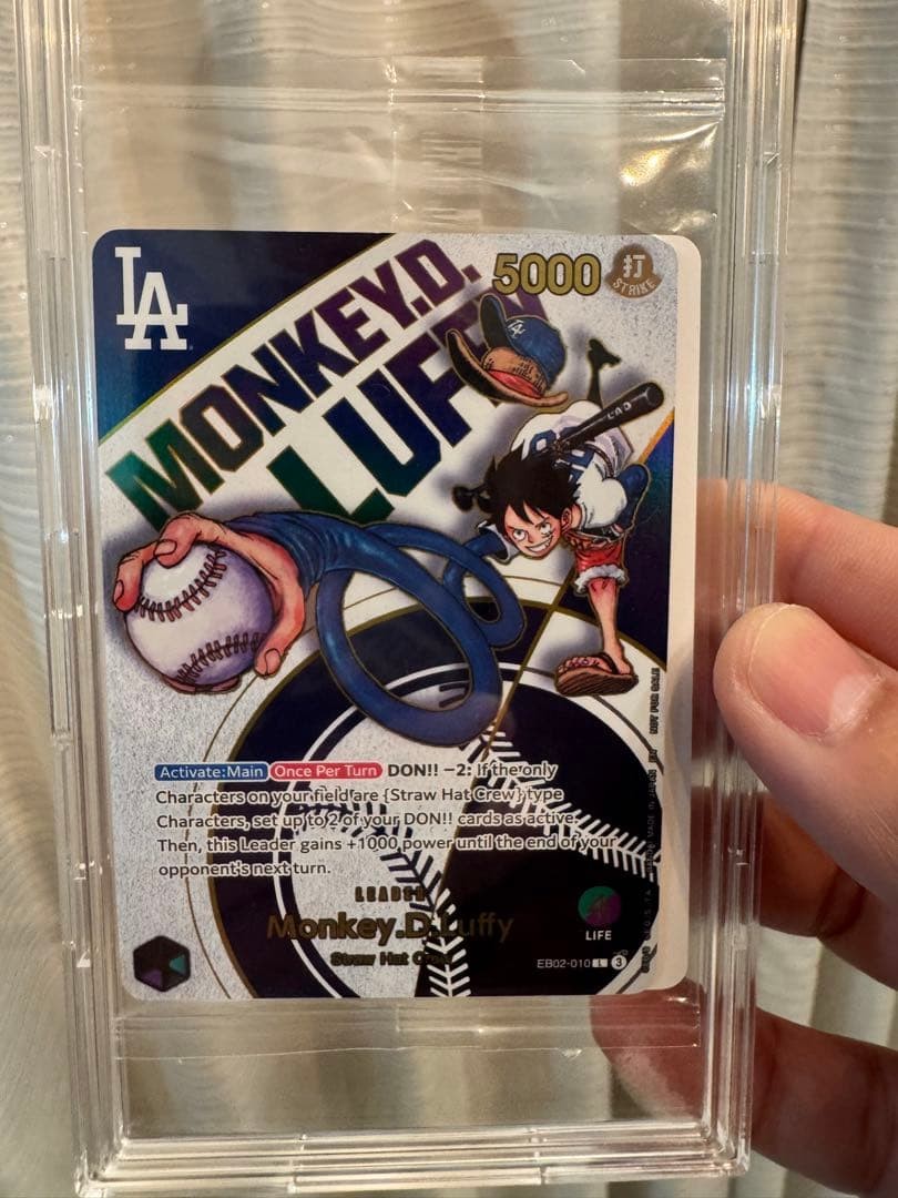 SEALED Monkey. D. Luffy EB02-010 Los Angeles Dodgers x ONE PIECE