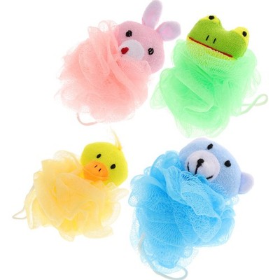 4 Pcs Zeichentricktier Badezeit Für Kinder Badespielzeug Netz Badezimmerzubehör