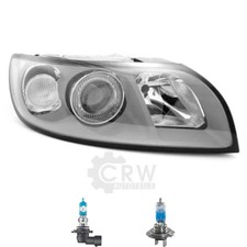Scheinwerfer rechts Grau inkl. Premium Lampen für Volvo V50 MW mit LWR Motor