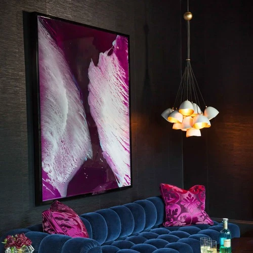 Hinkley Lighting 35906 Nula 15 Light 26"W Multi Light Lisa - Shell Black - Picture 4 of 10