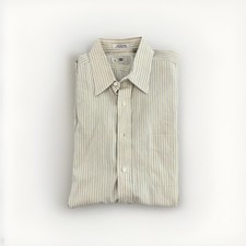 AQUASCUTUM LONDON MENS DRESS SHIRT 16.5/34 LARGE MADE IN USA GREAT CONDITION!