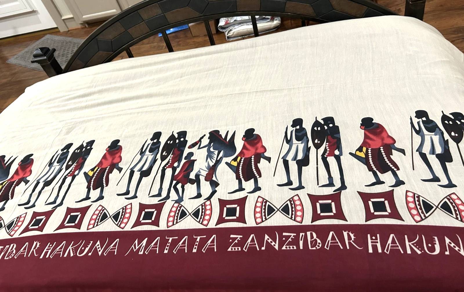 Kanga ZANZIBAR HAKUNA MATATA No troubles problems Wrap Baby Carrier Swahili