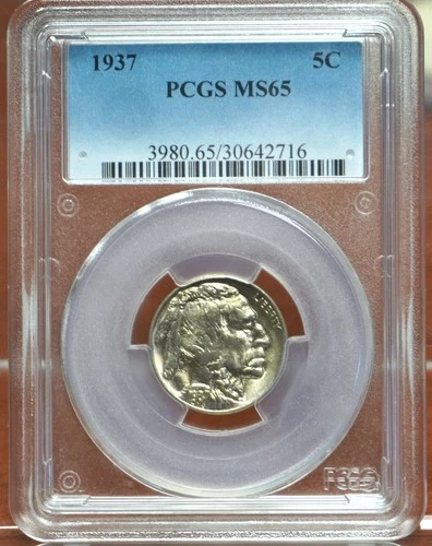 1937 BUFFALO NICKEL PCGS MS65 642716