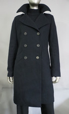 Aquascutum London Six button wool blend classic pea coat USA 4