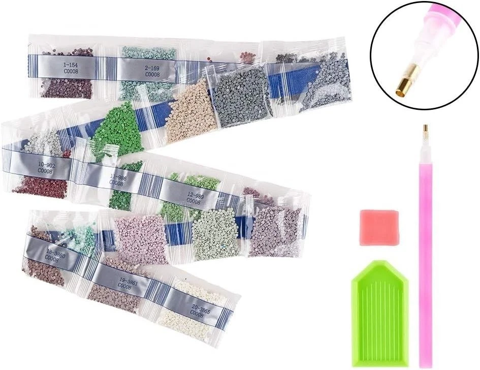 Ideen mit Herz 5D Diamond Painting | Diamond Painting Set | 35 x 25 cm | Motif - Bild 4 von 4