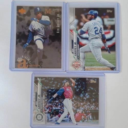 Upper Deck Topps Ken Griffey Jr. Seattle Mariners MLB Card Lot - 3 Cards