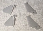 1985 SUPER GOBOTS TONKA LEADER ONE JET AIRCRAFT TAIL FIN Repair Parts SET