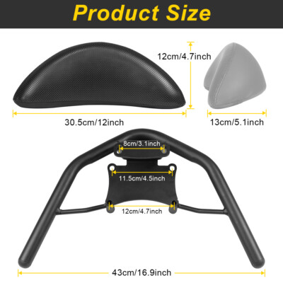 Stainless Backrest with Tandem Bar Fit For Honda PCX125:JK05 JF81 JF56 All Model