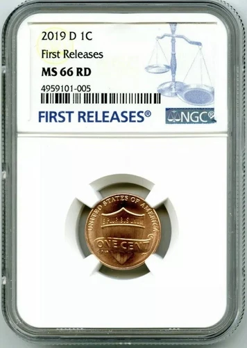 2019 D LINCOLN UNION SHIELD PENNY NGC MS66 FIRST RELEASES CENT RARE BLUE LAB OBO