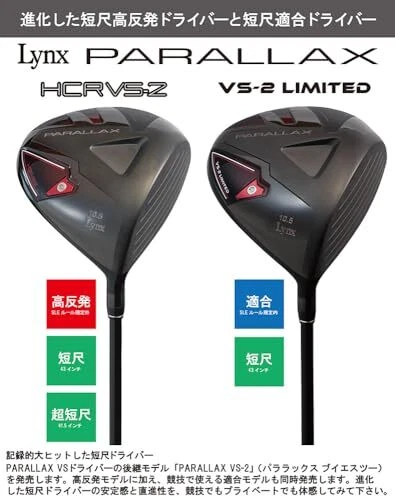 NEW LYNX Golf PARALLAX VS-2 Parallax VS2 High Repulsion Short Driver 43 i - Image 4 of 4