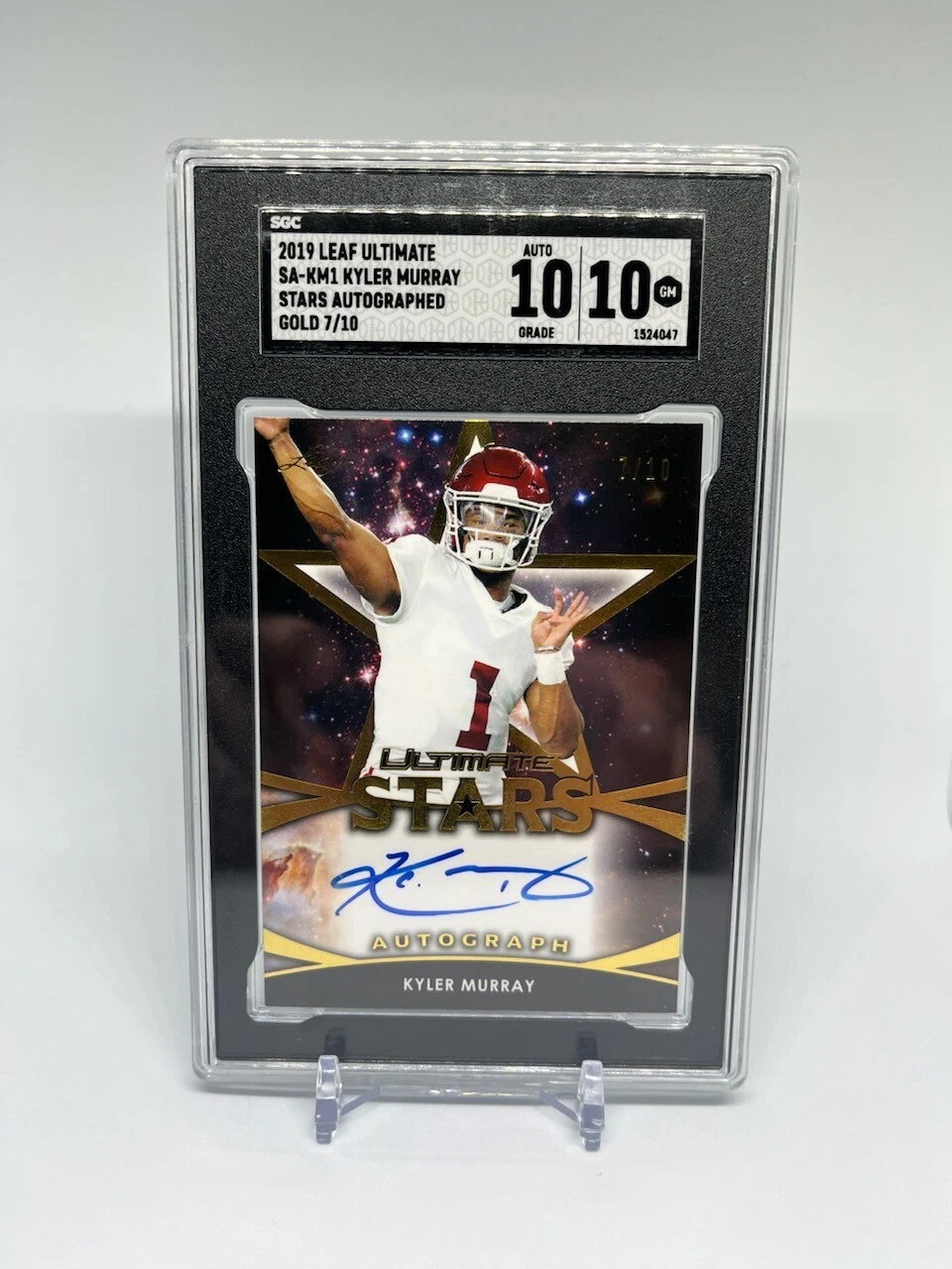 Kyler Murray Leaf Ultimate Stars Autograph #SAKM1 Silver Spectrum
