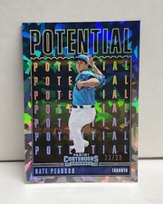 NATE PEARSON 2020 Contenders Potential CRACKED ICE ~ #'d 23/23 ~ BLUE JAYS