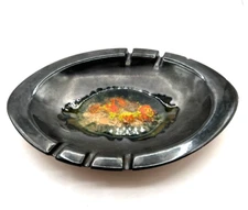 Large MCM Jaru of CA Ashtray Peggy Nagel Signed Crystalline Center RARE!