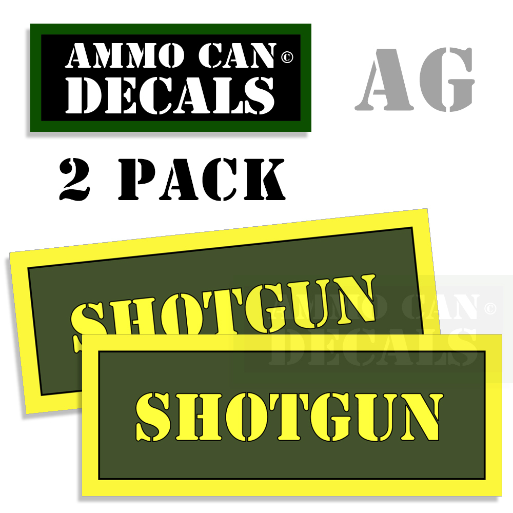 "MAGAZINES" Ammo Can Labels Decals - Black & Green With White Text, 2 Pack, 3"x1.15", Premium Vinyl, Made In USA 7 thumbnail image