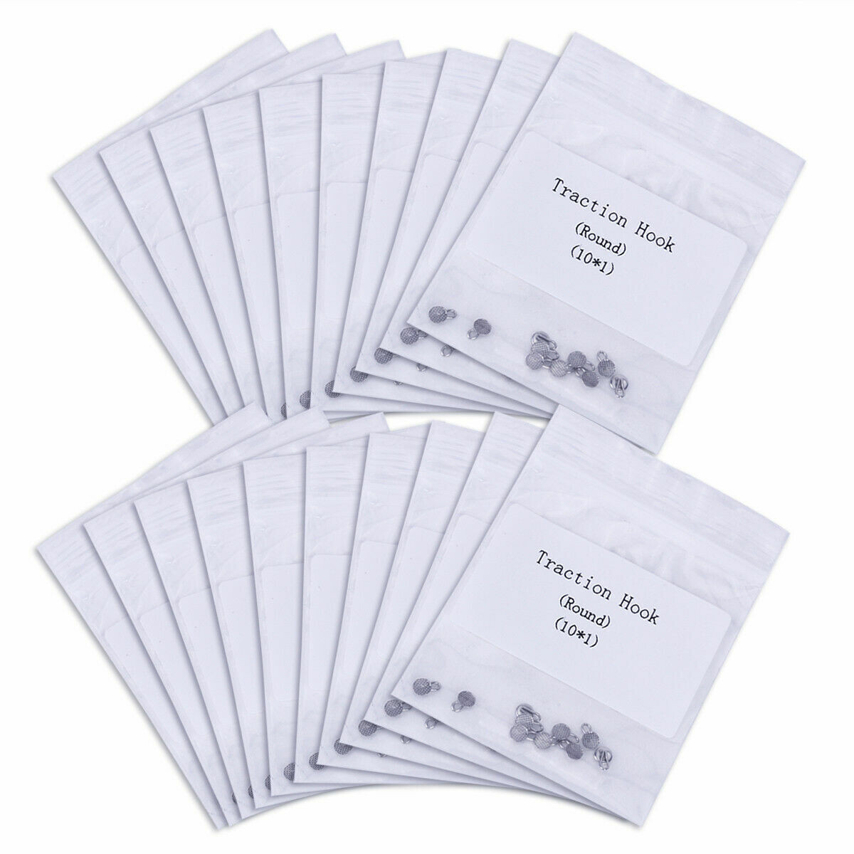 30 Pcs Dental Orthodontic Traction Hook Bondable 3mm Round Type Caplin