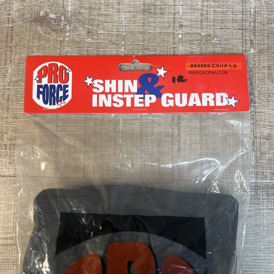Protector de espinilla/instep combinado de tela Awma ProForce talla NIÑO GRANDE, color negro Foto 4 de 4