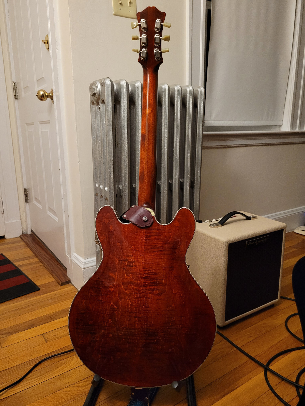 Eastman T486 LEFT HANDED semi hollow electric guitar 335 lefty t486L with case eBay